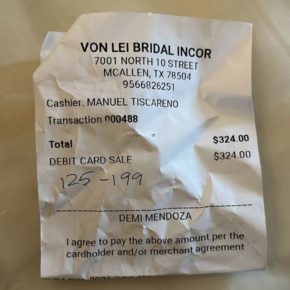 Never used beautiful bridal hair piece. A little over 3 inches. - Picture 2 of 2